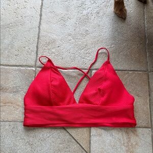 Red bikini top